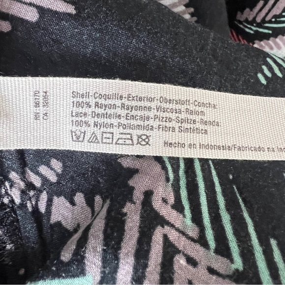 Free People Black Floral Swing Slip Lace Dress Tunic - Picture 5 of 5